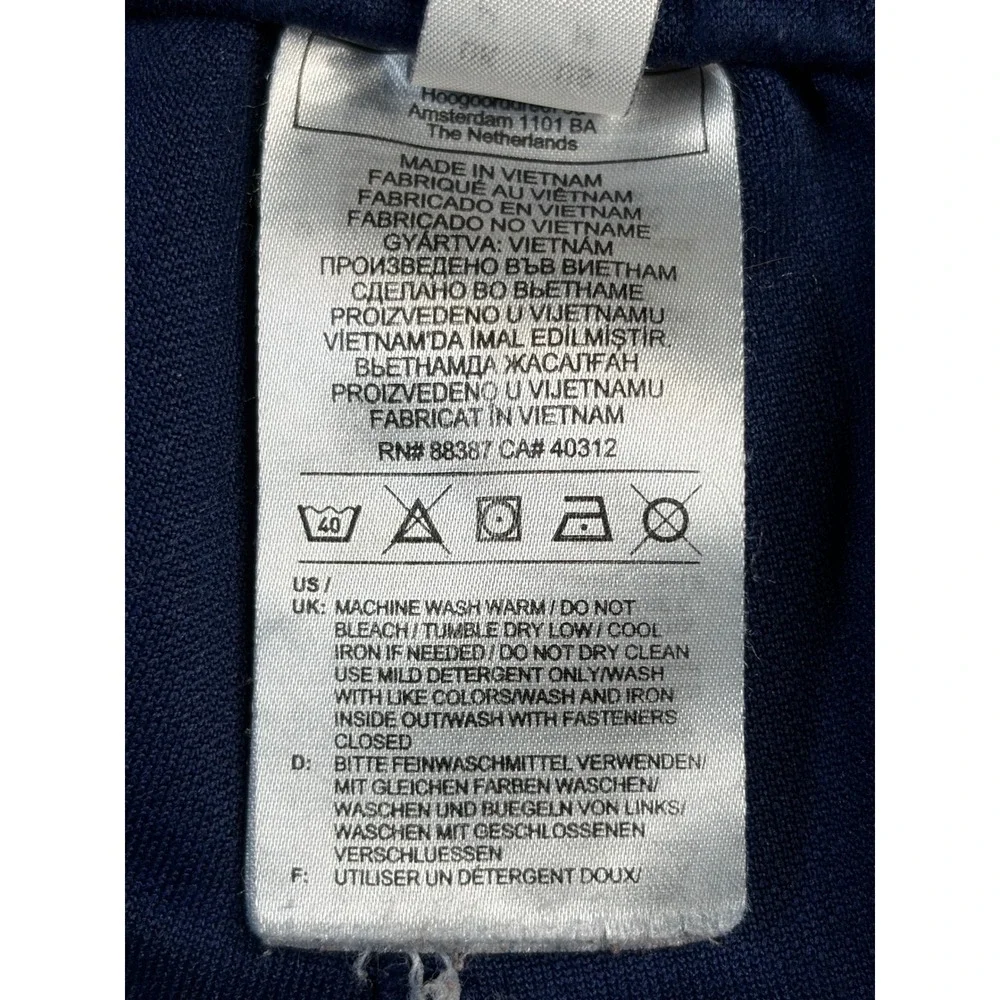 Adidas Aeroready Soccer Training Pants Mens Medium Navy Blue 3-Stripe‎ Track